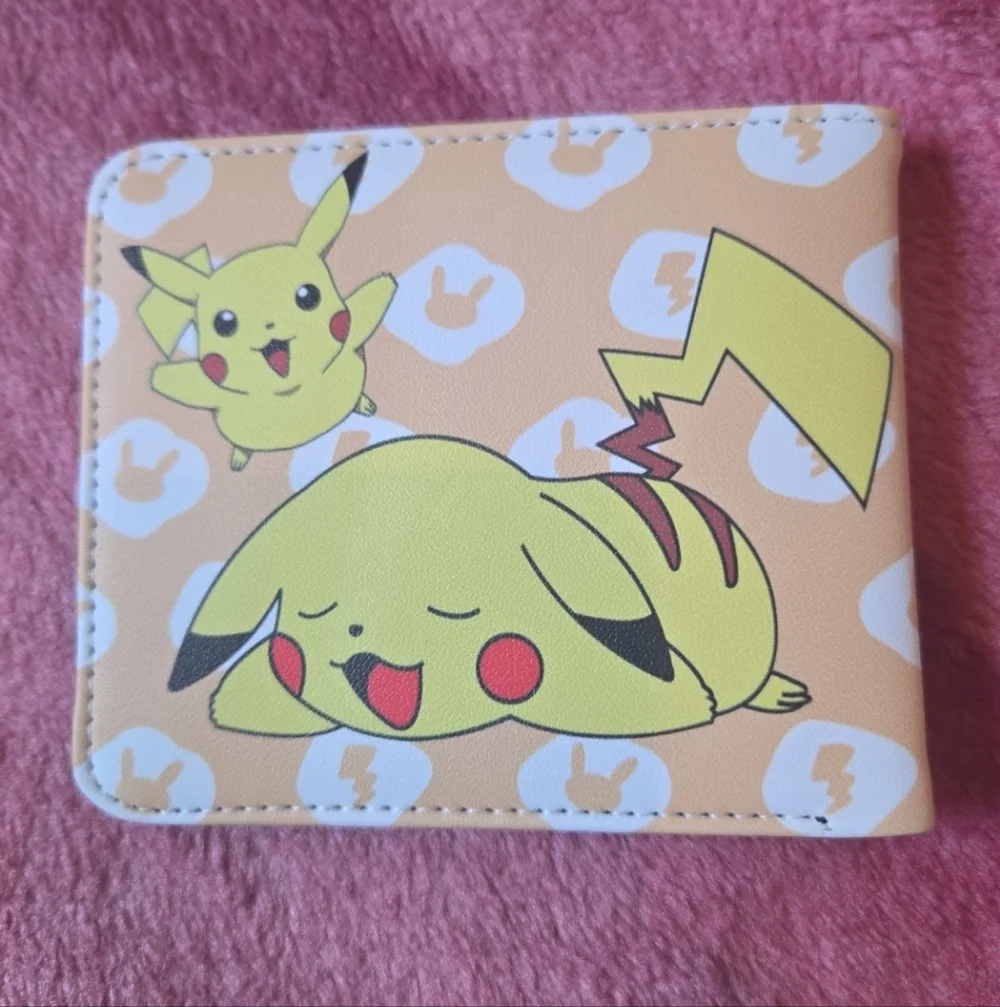 New pokemon Pikachu anime manga leather wallet